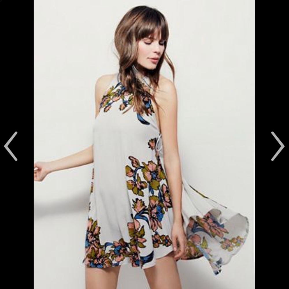 Free People Tan Paint The Sun Slip Dress XS Small